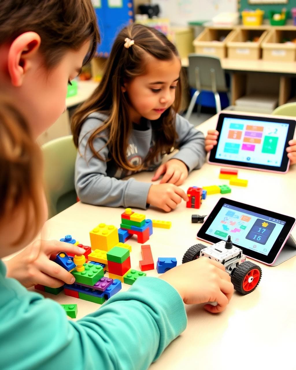 Construir, programar por bloques y experimentar
